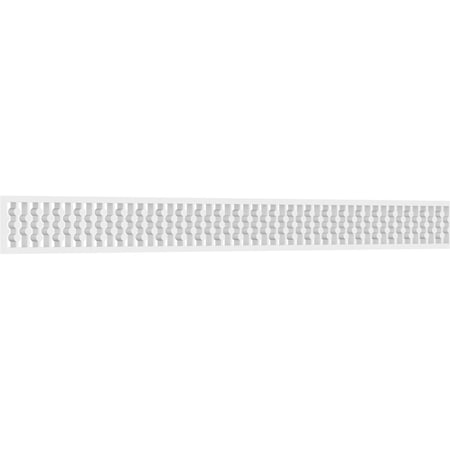 Ekena Millwork Bridgeport Architectural Grade PVC Running Trim, 4"H x 5/8"P x 48"L RUNP04X0625X48BRD